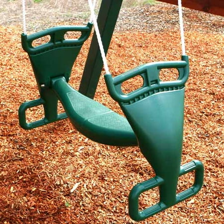 Gorilla Playsets Green Tandem Swing