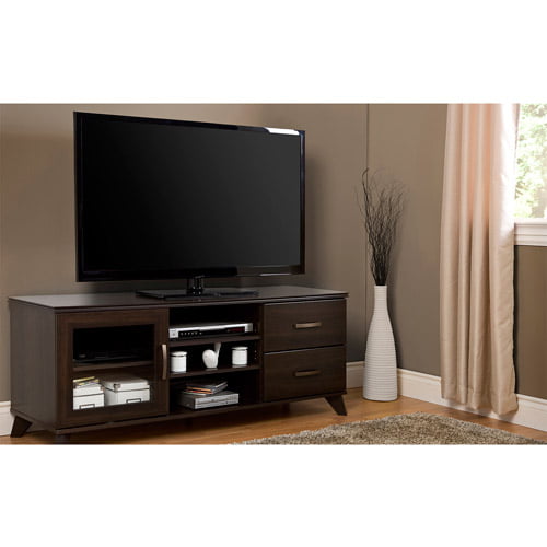 South Shore Caraco Mocha TV Stand for TVs up to 60 ...