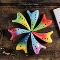 thumbnail image 3 of 12 Holes Ceramic Ocarina Alto C Starry Style Musical Instrument with Lanyard Music Score Protective, 3 of 8