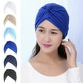 thumbnail image 1 of KEINXS 5 Pcs Turban pour Femmes Chapeau Extensible Bandeau Bandana Bonnet Plissé, 1 of 10