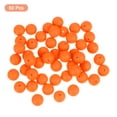 thumbnail image 3 of Uxcell 50 Pack 15mm Perlas de Silicona, Perla de Goma Suelta Redonda para DIY Naranja Rojo, 3 of 7