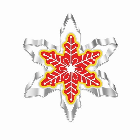 Biscuit Cutter,Large Christmas Cookie Cutters 4" Holiday Cookie Cutters Stainless With Recipe Instruction Snowman Christmas Tree Snowflake..