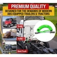 thumbnail image 4 of (2 Pack) 7-Way ABS Coil 15' (Green) 12" x 12" Leads Trailer Electrical Power Cord, 4 of 9