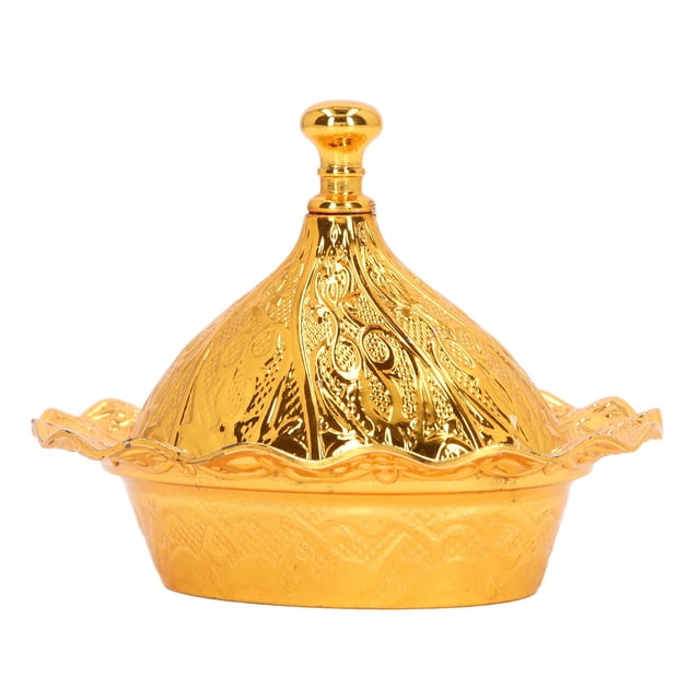 Oubit Récipient à Épices, Bol à Sucre Doré Rétro Bol à Sucre Doré Vintage Compact et Léger