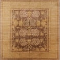 thumbnail image 1 of Ahgly Company Indoor Square Mid-Century Modern Orange Oriental Area Rugs, 7' Square, 1 of 6