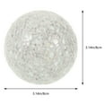 thumbnail image 2 of ELAYARD 3Pcs White Decorative Glass Spheres for Indoor and Outdoor Display, 2 of 5