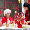 thumbnail image 4 of Raindrops 1 Set Lunar New Year Money Tree Decor Red PVC Decorative for School Office, 4 of 6
