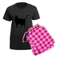 thumbnail image 5 of CafePress - Black Cat Silhouette Women's Dark Pajamas - Women's Short Sleeve Print T-Shirt and Pants Dark Cotton Pajama Set, 5 of 7
