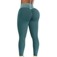 thumbnail image 1 of QLEICOM Womens Yoga Pants Capri Leggings High Waist Running Tie-dye Pants Workout Leggings Athletic Pants Tummy Control Leggings Green S, 1 of 6