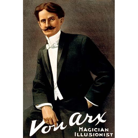 Von Arx, magician, illusionist- Fine Art Canvas Print (20" x 30")
