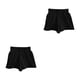 thumbnail image 4 of Pantalones Cortos Informales Sonducket Mujer Elegantes Cintura Alta Fáciles de Combinar Algodón Negro Blanco M L XL 2XL, 4 of 6