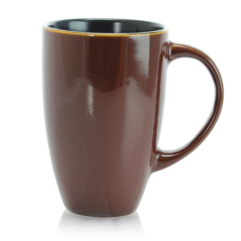 MagiCeramic Tazas De Cafe Bonitas – Taza de café beige de 18 onzas