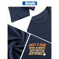 thumbnail image 7 of AllAreN T-Shirts for Dad Best Grandpa in the World Shirts for Father Crew Neck Loose Fit Daddy T-Shirt, 7 of 7