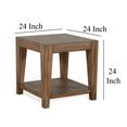 thumbnail image 5 of Yael Side End Table- Tapered Legs- 24 Inch Square Top- Light Brown, 5 of 5