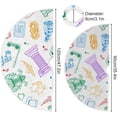 thumbnail image 3 of GZHJMY Mardi Gras Christmas Tree Skirt, Tree Skirt for Holiday Party Home Christmas Day Ornaments 36", 3 of 6