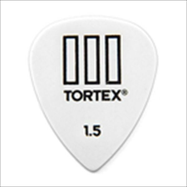 Dunlop 462R1.5 Tortex TIII, White, 1.5mm, 72/Bag