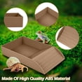 thumbnail image 5 of Tortoise Bathing Basin Small Size, Terracotta Feeding Water Bowl With Terraced Design, For Box Turtles Semi - Aquatic Turtles Grass Turtles Reptiles Lizards - Light Brown, 5 of 7