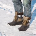 thumbnail image 2 of Berhood Kids Snow Boots Boys Girls Winter Boots Water Resistant Anti-slip Warm Lining Boots Brown 2 Big Kid, 2 of 6