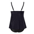 thumbnail image 4 of Huowey Swimsuit For Women Tankini Swimdress Swimwear 2PCS Bathing Suit With Shorts Bohemian Bathing Suit Honeymoon Cruise Trendy Wear, 4 of 5