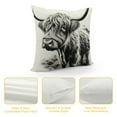 thumbnail image 4 of Creowell Western Highland Cow Throw Pillow Cover, Cow Print Decorative Pillow Cover Cushion Western Rustic Decor for Bedroom, Sofa, Couch, Living Room, 4 of 5
