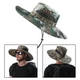 thumbnail image 4 of Sombrero de sol de camuflaje para hombre Sunnimix verde, 4 of 8