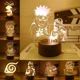 thumbnail image 1 of Figuras de acción de Naruto para niños, luz nocturna, Boruto, Sasuke, Itachi, Akatsuki, lámpara acrílica para dormitorio, juguetes de regalo, 1 of 2