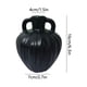 thumbnail image 3 of Jarrón de plástico negro o blanco 8,27 pulgadas centro de mesa decorativo • Forma moderna de botella redondeada • Para flores secas Plantas de pampas Decoración de oficina en casa, 3 of 6
