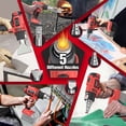 thumbnail image 5 of Portable 18V Cordless Heat Gun for Milwaukee m18 Battery with LCD Display and Variable Temperature for Shrink Tubing, Crafts (No Battery), 5 of 8