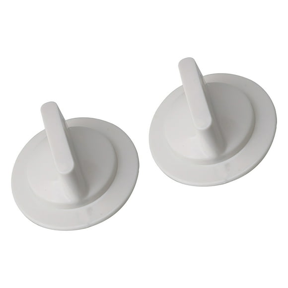 BQLZR 2 x Boutons de Commande de Minuterie de Séchage en Plastique Blanc WE1M652 7.1x4.5cm