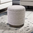 thumbnail image 6 of Carolina Handwoven Kratus Hammered Metal Storage Ottoman, 6 of 6