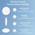 thumbnail image 2 of 50 Etiquetas NFC NTAG215, Pegatinas para Tarjetas NFC, Chip NFC 215 con Reverso Adhesivo para Dispositivos TagMo y NFC., 2 of 5