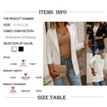 thumbnail image 5 of BRC S-XL Women's Fashion Thin Section Long-sleeved Cardigan Wear Casual Office Suit Jacket Female Blouse, 5 of 7