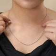 thumbnail image 4 of JeenMata Collar de Cadena Rolo Plana de Plata Esterlina de 20 Pulgadas y 2 mm en Color Blanco: Uso Diario para Hombres y Mujeres, 4 of 7