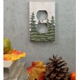 Ebros Pack of 2 Rustic Pine Trees Forest Wall Electrical Switch Outlet