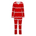 thumbnail image 6 of CLOISE Loungewear Sets for Women Two-Piece Casual Long Sleeve Sleepwear Blouses and Cozy Lounge Pants PJ Set Comfy Striped Print Cute Loungewear, 6 of 6