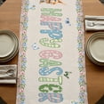 thumbnail image 5 of Table Runners 72 Inches Long Dress Scarves, Happy Easter Farmhouse Kitchen Table Runner, Coffee Tablerunners, Spring Farmhouse Green Truck Eggs Bunny 14x72 Inch, 5 of 9