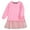 Pink, variant on Little Girls Casual Sweatshirt Tutu Dress Crewneck Sweatshirt Dress, Sizes 5-6