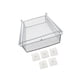 thumbnail image 4 of Estante de almacenamiento debajo del gabinete, debajo de la mesa, caja colgante debajo del escritorio para oficina Blanco, 4 of 9