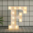 thumbnail image 1 of LED Marquee Letter Lights Sign, Light Up Alphabet Letter for Home Party Wedding Decoration(F）, 1 of 8