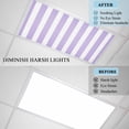 thumbnail image 4 of Purple Striped Fluorescent Light Covers, Modern Farmhouse Purple White Stripes Magnetic Light Covers for Ceiling Lights, Fluorescent Ceiling Shade Filters for Classroom Bedroom Office 4x2Ft x 2PCS, 4 of 8