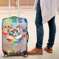 thumbnail image 4 of Peace Love Pride Ragdoll with Rainbow Sunglasses LGBT LGBTQ+ Travel Luggage Cover Cat Lover Kitten Owner Gifts Idea Suitcase Dust Protective Decor - 01004, 4 of 5