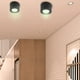 thumbnail image 3 of Lámpara de techo LED de 7W y 220 V, lámpara antiniebla, luz empotrable para baño, color negro (luz cálida), 3 of 8