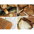 thumbnail image 4 of JUYGO Straw Hobo Bag for Women Woven Shoulder Crossbody Bag Bucket Handbag Totes Summer Purse Bamboo Handle, 4 of 5