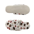 thumbnail image 5 of COEQINE Hedgehog Mushroom Leaf Slip On Slippers for Women Indoor, Winter Slippers Foldable Spa Slides Flannel House Shoes Open Toe Bedroom Shoes Machine Washable for Business Trip, 38-39, 5 of 7
