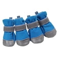 thumbnail image 4 of 4 Piezas Perro Mascota Botas Transpirables Cachorro Al Aire Libre Cálido Antideslizante Zapatos Azul L SM SunniMix Zapatos de cachorro de perro de mascota, 4 of 8