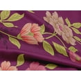 thumbnail image 4 of oneOone Rayon Dark Magenta Fabric Leaves & Flowers Floral Diy Clothing Quilting Fabric Print Fabric By Yard 56 Inch Wide, 4 of 6
