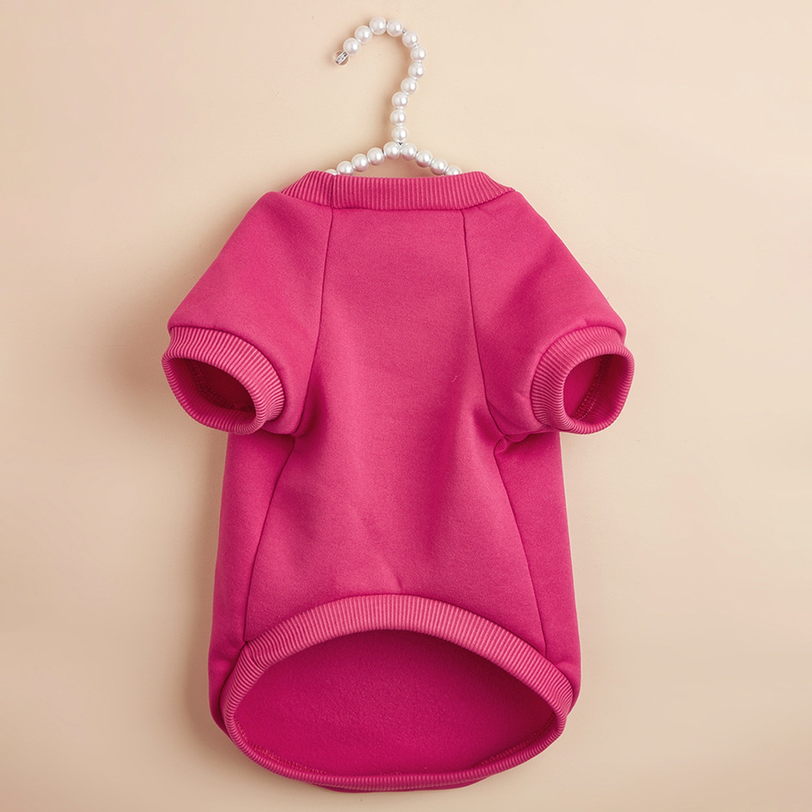 meijuhuga Cozy Pet Sweater Solid Color for Small Dogs Casual Wear