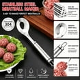 thumbnail image 4 of 2027 New 304 Stainless Steel Meatball Maker, Meatball Maker Spoon,Meatball Spoons,Stainless Steel Meatball Maker Spoon with Hole Convenient Storage Design Long Handle Spoon for Kitchen(A), 4 of 8