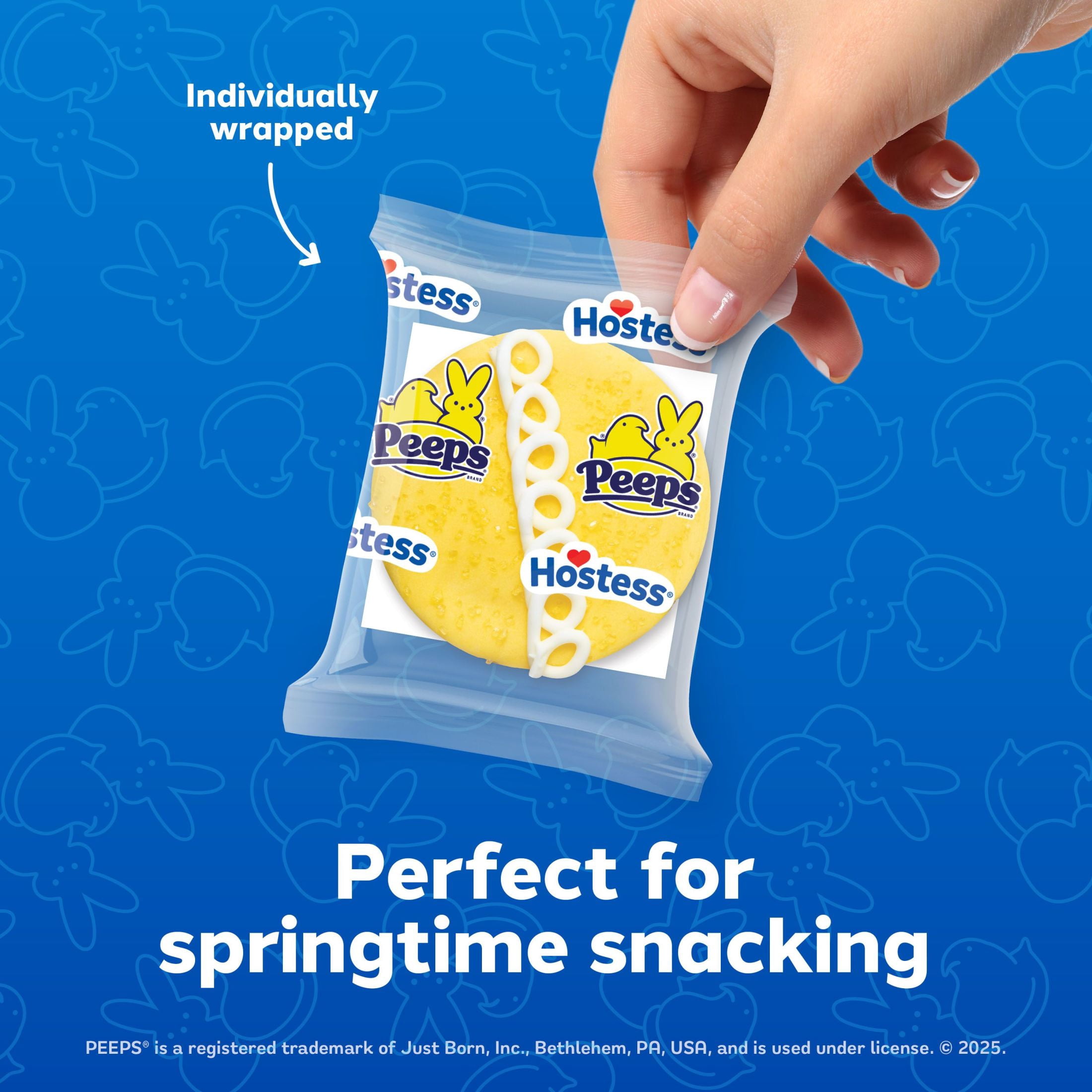 (3 pack) Hostess PEEPS Cupcakes, Frosted Golden Snack Cakes with Marshmallow Artificially Flavored Filling, 11.74 oz Box (8 Pouches)