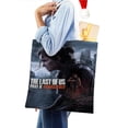 thumbnail image 4 of The Last of Us Bolso de tela con estampado de lienzo para mujer, bolsa de compras reutilizable y estética, con cremallera interior, regalo para mujer,40*40cm., 4 of 6